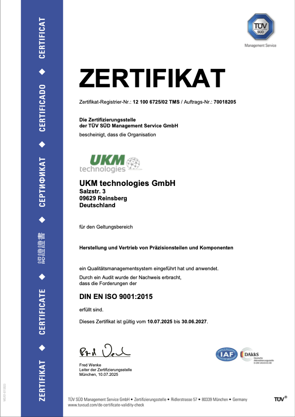 9001 UKM REI DE 2025-2027